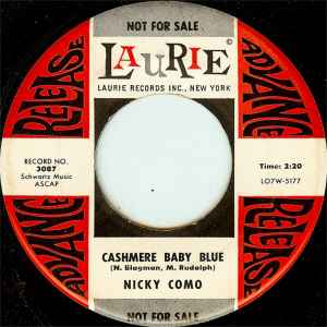 Nicky Como - Cashmere Baby Blue album cover
