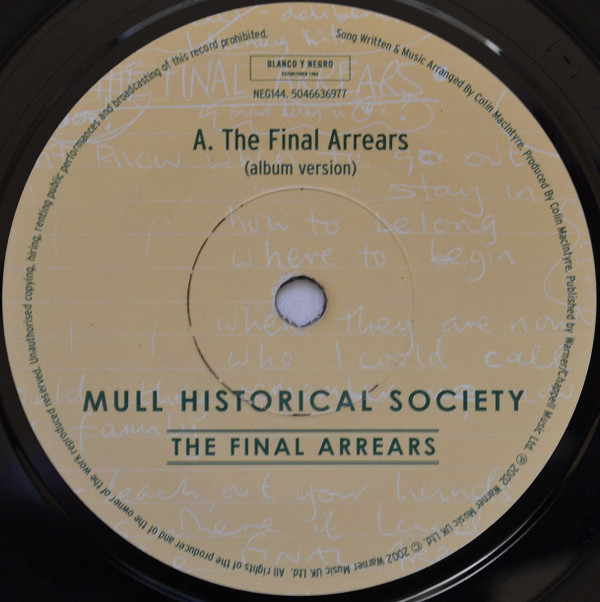 lataa albumi Mull Historical Society - The Final Arrears