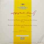 Cover of Konzert Für Violine Und Orchester Nr. 4 D-dur KV 218 / Konzert Für Violine Und Orchester Nr. 5 A-dur KV 219, 1960-06-00, Vinyl