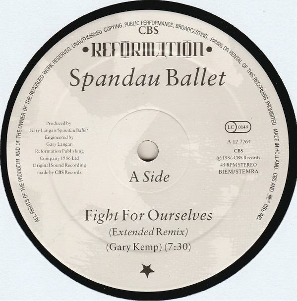 lataa albumi Spandau Ballet - Fight For Ourselves Extended Remix