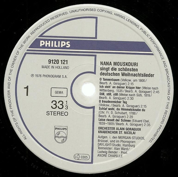 last ned album Nana Mouskouri - Nana Mouskouri Singt Die Schönsten Deutschen Weihnachtslieder