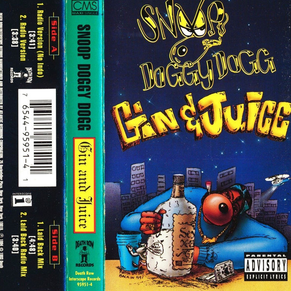 Snoop Doggy Dogg – Gin And Juice (1994, White Label, Vinyl) - Discogs