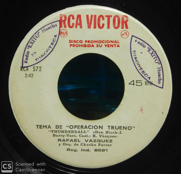 baixar álbum Rafael Vazquez Y Orquesta De Chucho Ferrer - Operacion Trueno Thunderball