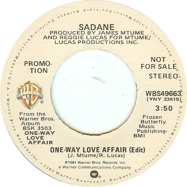 last ned album Marc Sadane - One Way Love Affair