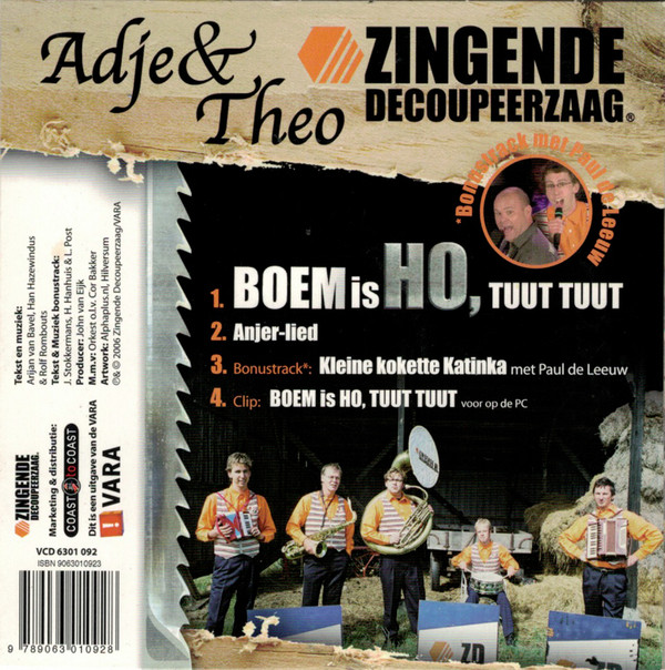 Album herunterladen Adje & Theo Presenteren De Zingende Decoupeerzaag - Boem Is Ho Tuut Tuut