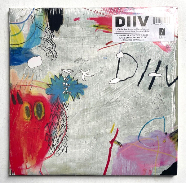 DIIV – Is The Is Are (2016, Transparent Clear/White Marbled w/ Red 