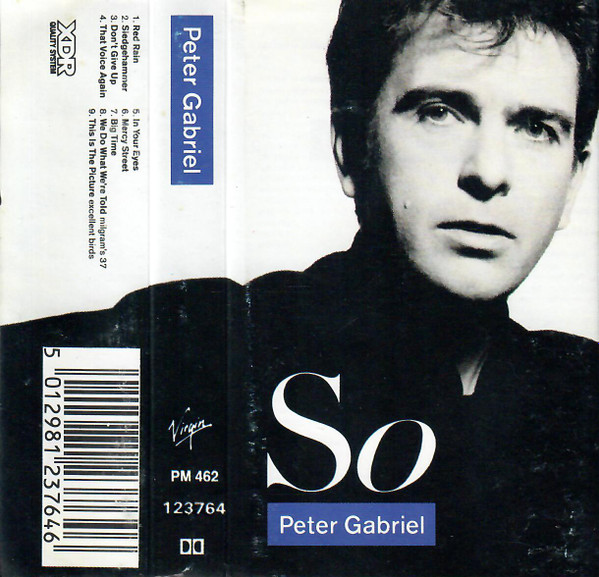 Peter Gabriel – So (1986, Cassette) - Discogs