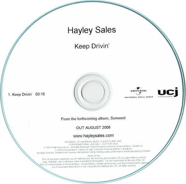 télécharger l'album Hayley Sales - Keep Drivin