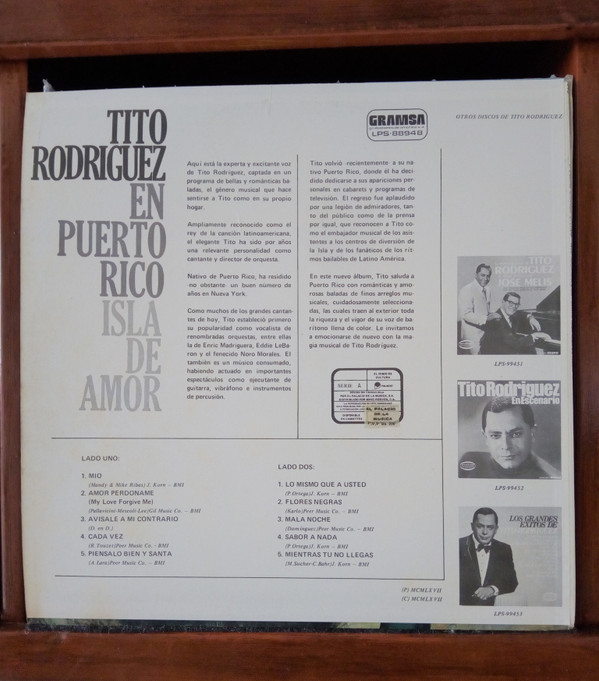 télécharger l'album Tito Rodriguez - En Puerto Rico Isla De Amor