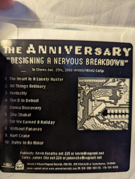 The Anniversary – Designing A Nervous Breakdown (2000, CD) - Discogs