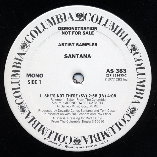 Santana – She's Not There (1978, Vinyl) - Discogs