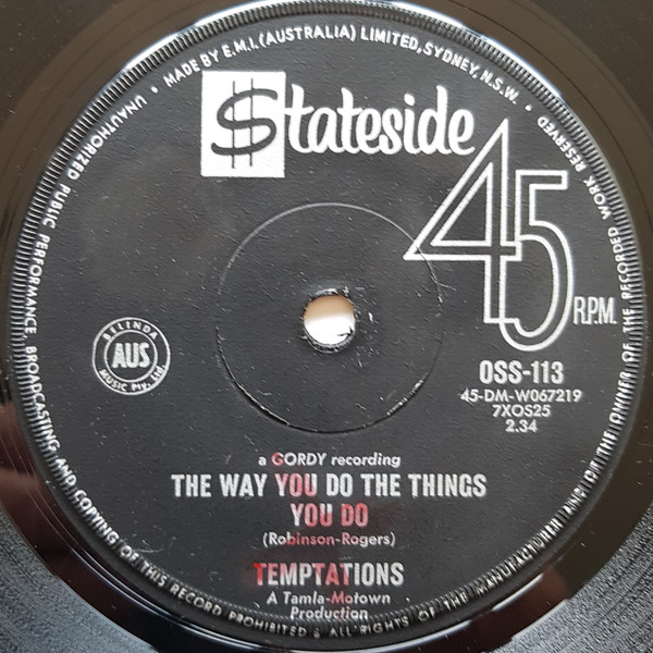 The Temptations - The Way You Do The Things You Do / Just Let Me