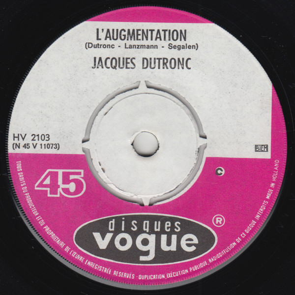 last ned album Jacques Dutronc - Il Est Cinq Heures Paris SÉveille LAugmentation