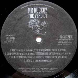 Mr Ruckuz – The Verdict (1998, Vinyl) - Discogs