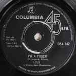 Cover of I'm A Tiger / Without Him, 1968, Vinyl