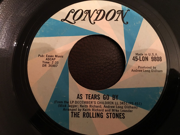 The Rolling Stones – As Tears Go By (1965, Bestway Products, Vinyl