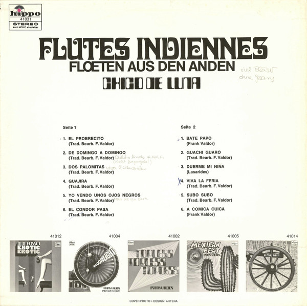 last ned album Chico De Luna - Flutes Indiennes Floeten Aus Den Anden