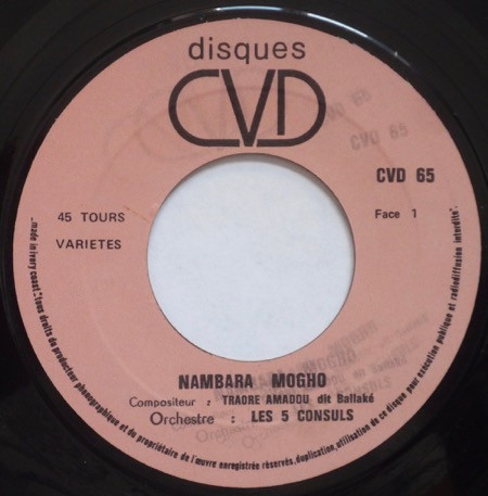 baixar álbum Traoré Amadou Dit Ballaké Et L'Orchestre Les 5 Consuls - Nambara Mogho