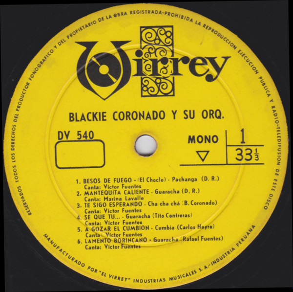lataa albumi Blackie Coronado Y Su Orquesta - Blackie Coronado Y Su Orquesta
