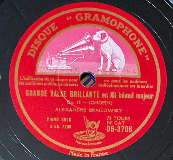 Alexander Brailowsky – Chopin - Ecossaises / Grande Valse Brillante  (Shellac) - Discogs