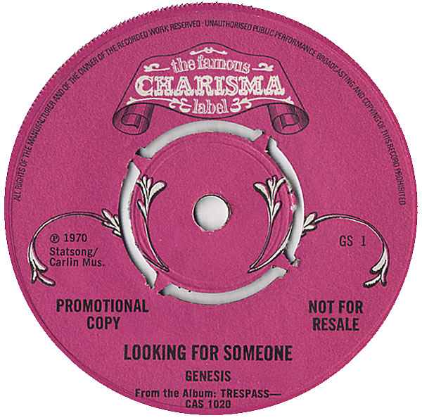 Genesis - Looking For Someone album cover