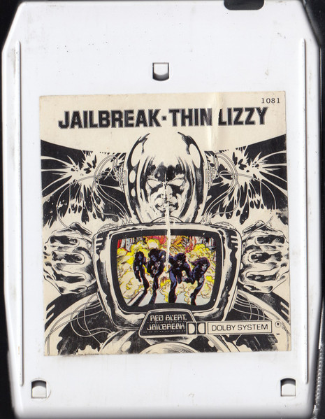 Thin Lizzy – Jailbreak (1976, White Shell, 8-Track Cartridge 
