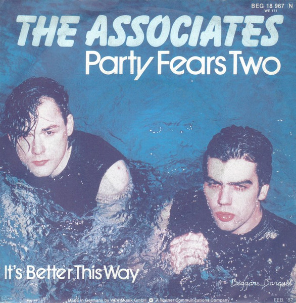 The Associates – Party Fears Two (1982, Vinyl) - Discogs