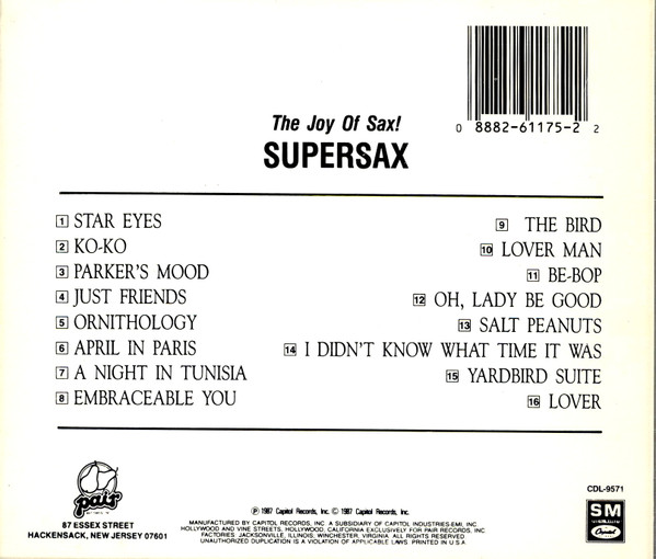 last ned album Supersax - The Joy Of Sax