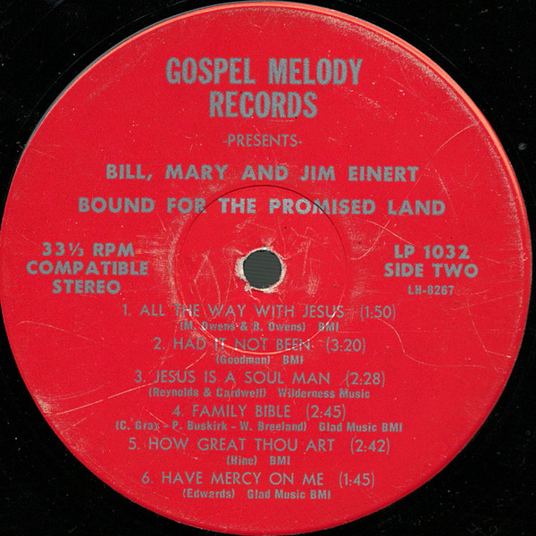 last ned album Bill, Mary & Jim Einert - Bound For The Promised Land