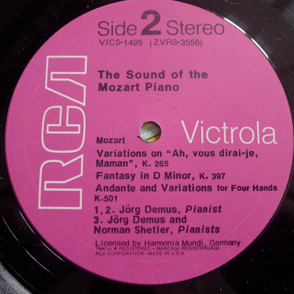 télécharger l'album Mozart Jörg Demus & Norman Shetler - The Sound Of The Mozart Piano