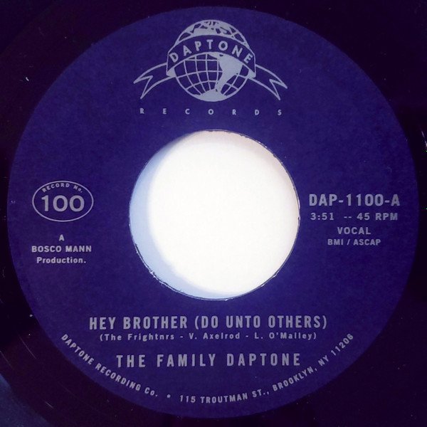 The Family Daptone / The 100 Knights Orchestra - Hey Brother (Do Unto Others) / Soul Fugue | Daptone Records (DAP-1100) - main