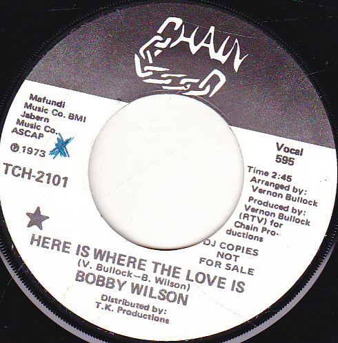 Bobby Wilson – Here Is Where The Love Is (1973, Vinyl) - Discogs