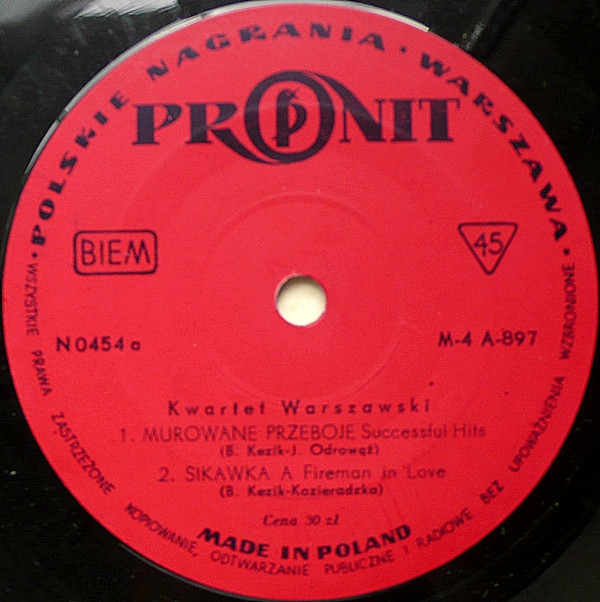 télécharger l'album Kwartet Warszawski - Murowane Przeboje