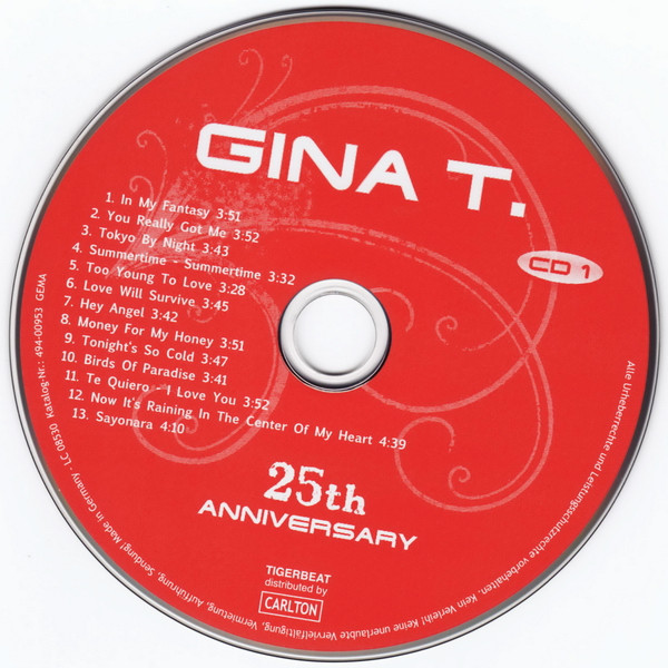 last ned album Gina T - 25th Anniversary