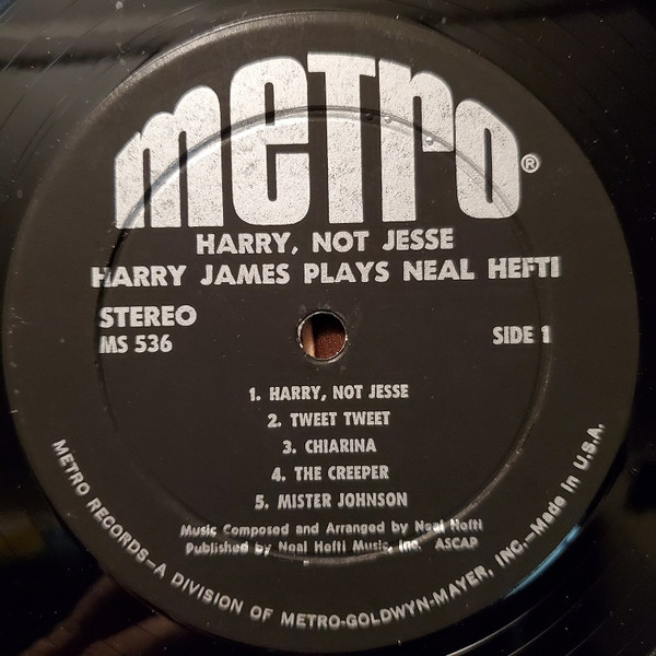 Album herunterladen Harry James - Harry Not Jesse Harry James Plays Neal Hefti