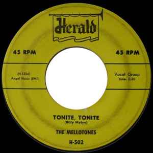 The Mellotones – Tonite, Tonite / Do Baby Do (1957, Vinyl) - Discogs