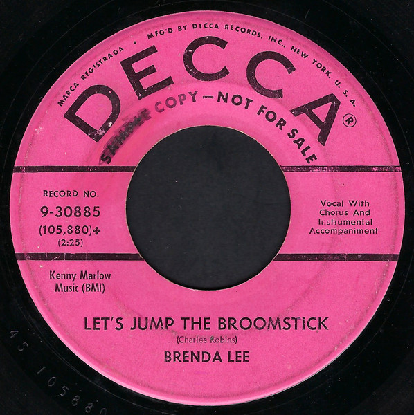 Brenda Lee – Let's Jump The Broomstick Rock-A-Bye Baby Blues (1961, Vinyl)  Discogs