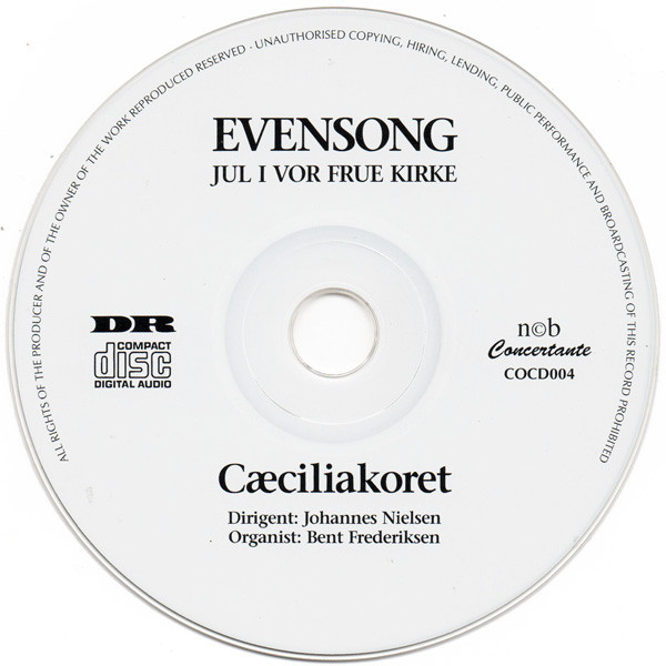 ladda ner album Cæciliakoret - Evensong Jul I Vor Frue Kirke
