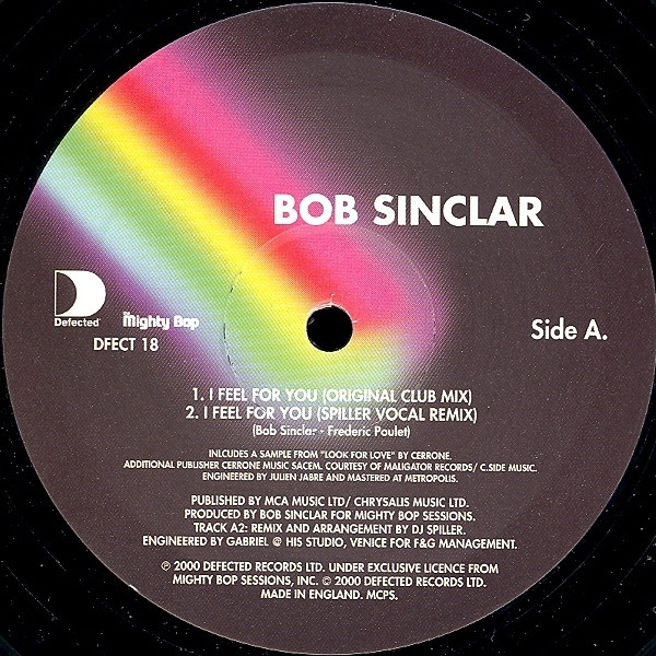 Bob Sinclar – I Feel For You (Part Two) (2000, Vinyl) - Discogs