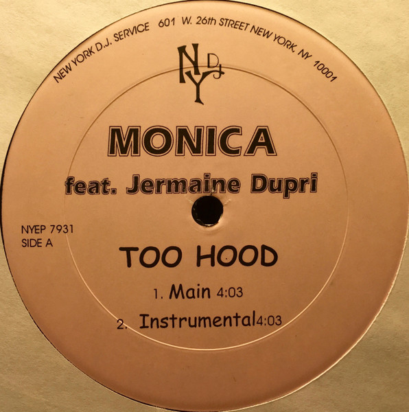 Monica – Too Hood / Ain't Nobody (2002, Vinyl) - Discogs