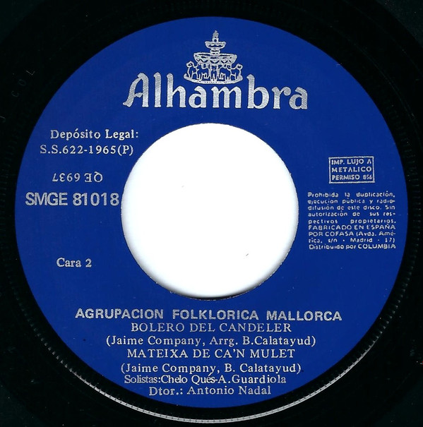 télécharger l'album Agrupacion Folklorica Mallorca - Copeo De Sineu