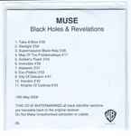 Cover of Black Holes & Revelations, 2006-05-15, CDr