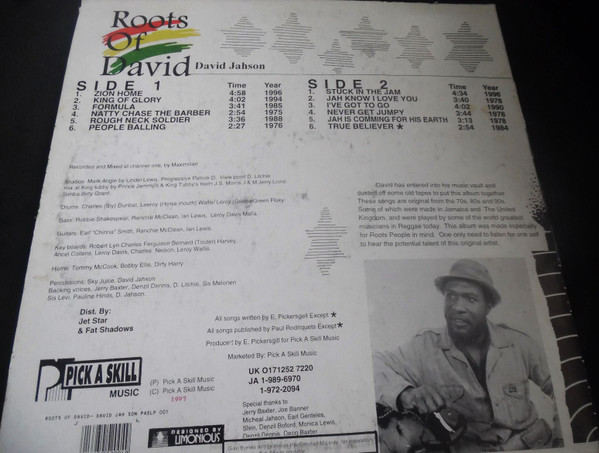 télécharger l'album David Jahson - Roots Of David