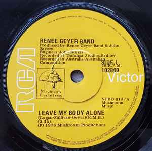 Renee Geyer Band - Leave My Body Alone album cover