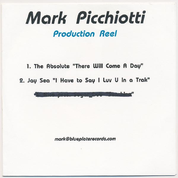 baixar álbum Mark Picchiotti - Production Reel