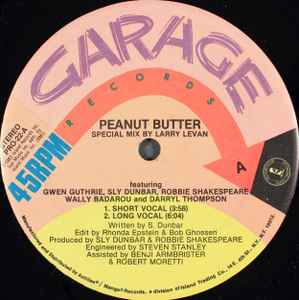 Gwen Guthrie - Peanut Butter (Special Mix By Larry Levan) album cover