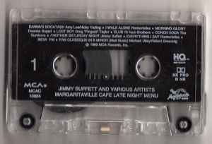 Jimmy Buffett - Margaritaville Cafe Late Night Menu album cover