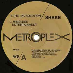 Shake – 5% Solution (1996, Vinyl) - Discogs