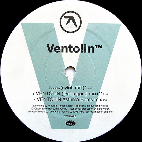 Aphex Twin – Ventolin E.P (1995, Vinyl) - Discogs