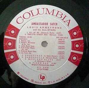 Louis Armstrong Ambassador Satch Record Album Vinyl LP